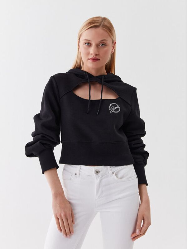 Guess Guess Суитшърт W3YQ00 K9Z21 Черен Relaxed Fit