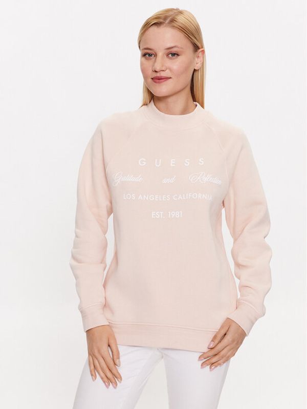Guess Guess Суитшърт W3YQ06 K9Z21 Бежов Regular Fit