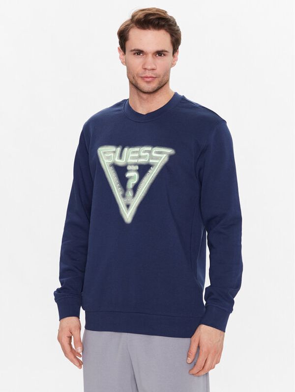 Guess Guess Суитшърт Z3GQ20 FL04D Тъмносин Regular Fit