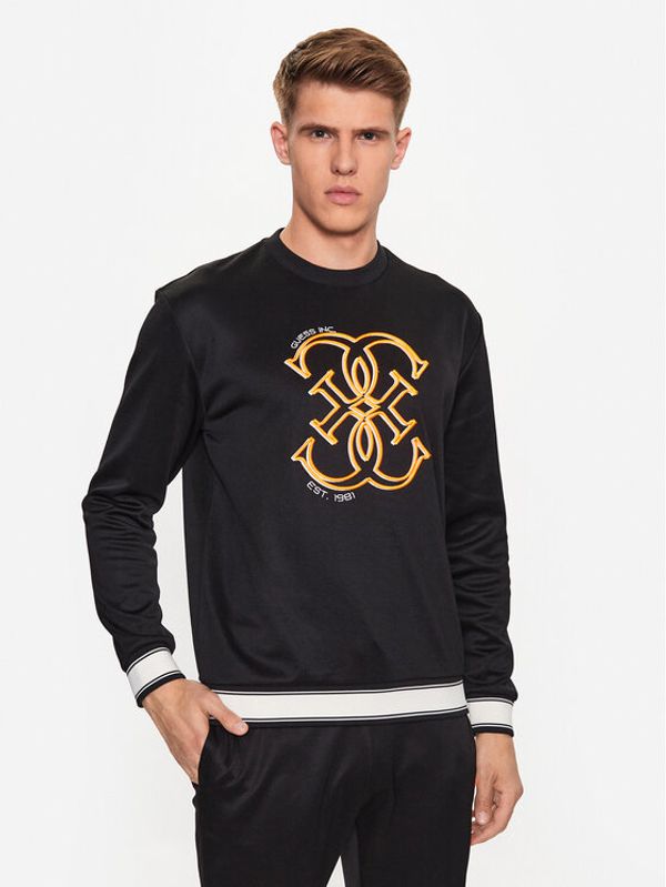 Guess Guess Суитшърт Z3YQ12 FL04Q Черен Regular Fit