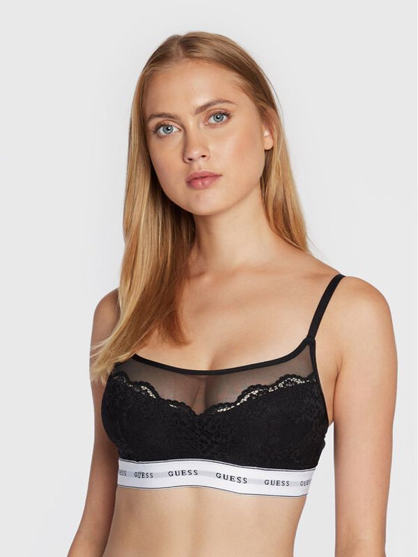 Guess Guess Сутиен-топ Belle O2BC07 KBBT0 Черен
