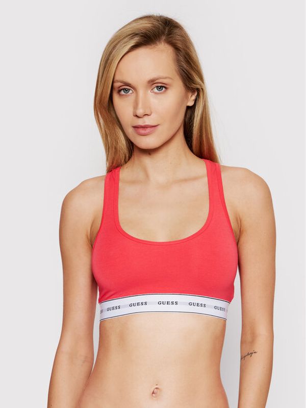 Guess Guess Сутиен-топ Logo O97C01 JR07A Червен