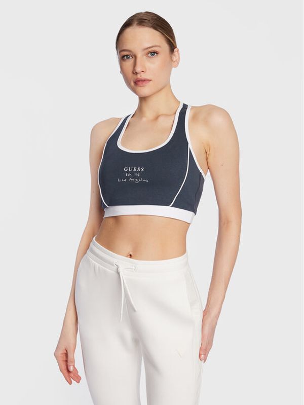 Guess Guess Сутиен-топ Signature V3GP00 KBP41 Тъмносин