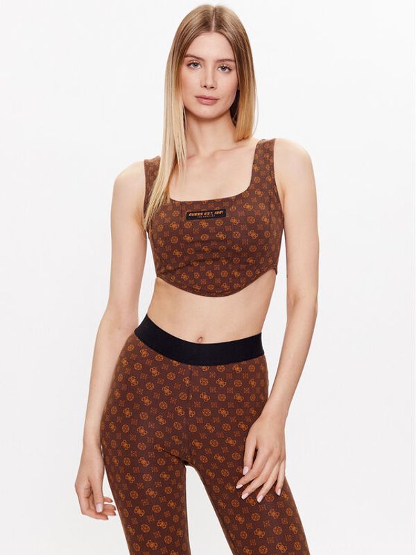 Guess Guess Сутиен-топ V3YP01 MC04N Кафяв