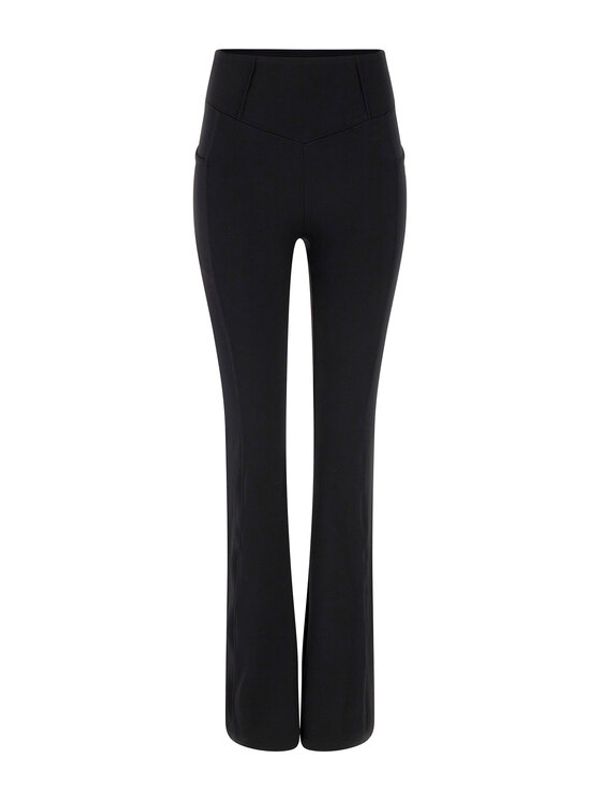 Guess Guess Текстилни панталони Donna V3GB03 MC04Z Черен Slim Fit