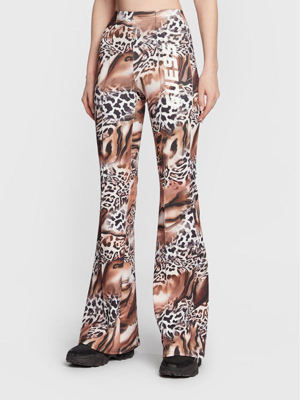 Guess Guess Текстилни панталони V3RB02 KBIL2 Кафяв Regular Fit