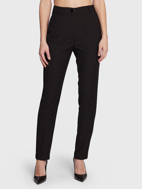 Guess Guess Текстилни панталони W3RB08 WF762 Черен Regular Fit