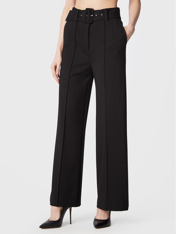 Guess Guess Текстилни панталони W3RB18 KBJP2 Черен Regular Fit