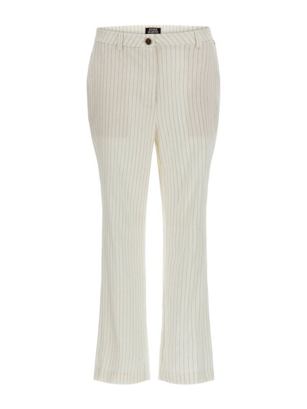 Guess Guess Текстилни панталони Zoe W3GB11 WFCV0 Екрю Regular Fit