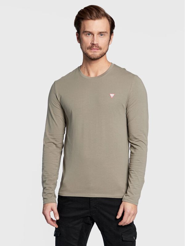 Guess Guess Тениска с дълъг ръкав M2YI28 J1311 Зелен Slim Fit