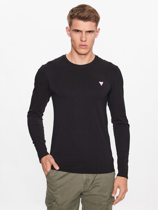 Guess Guess Тениска с дълъг ръкав M2YI28 J1314 Черен Slim Fit
