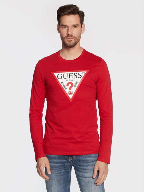 Guess Guess Тениска с дълъг ръкав M2YI31 I3Z11 Червен Slim Fit