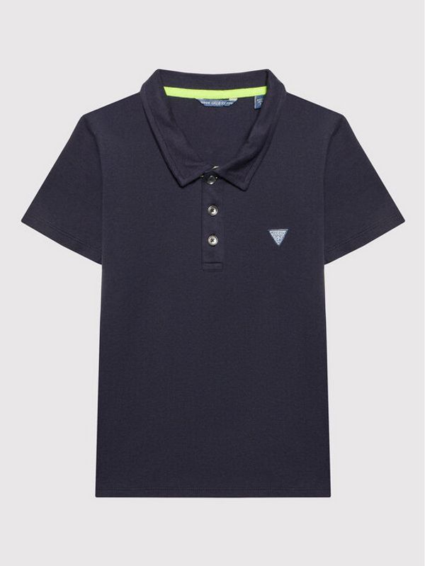 Guess Guess Тениска с яка и копчета L2GP02 KAPY0 Тъмносин Regular Fit