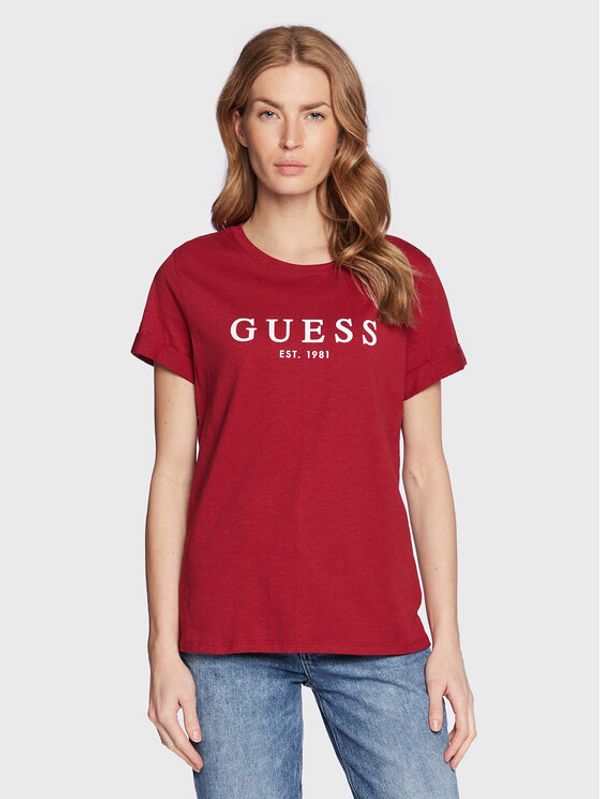 Guess Guess Тишърт 1981 W2BI68 K8G01 Червен Regular Fit