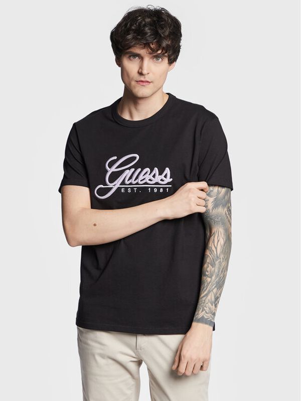 Guess Guess Тишърт 3D Embro M3GI25 K8FQ4 Черен Regular Fit