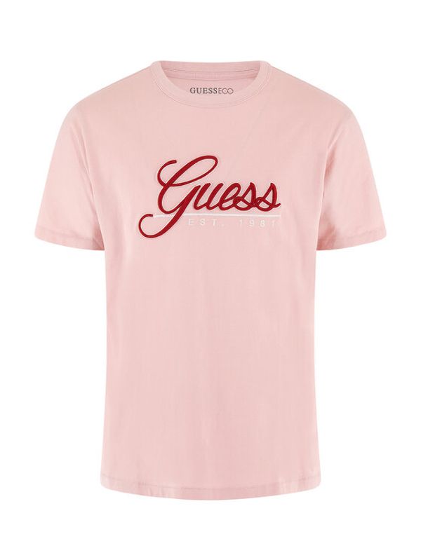 Guess Guess Тишърт 3D Embro M3GI25 K8FQ4 Розов Regular Fit
