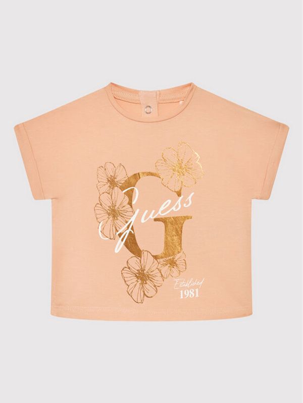 Guess Guess Тишърт A2GI02 K6YW1 Оранжев Regular Fit