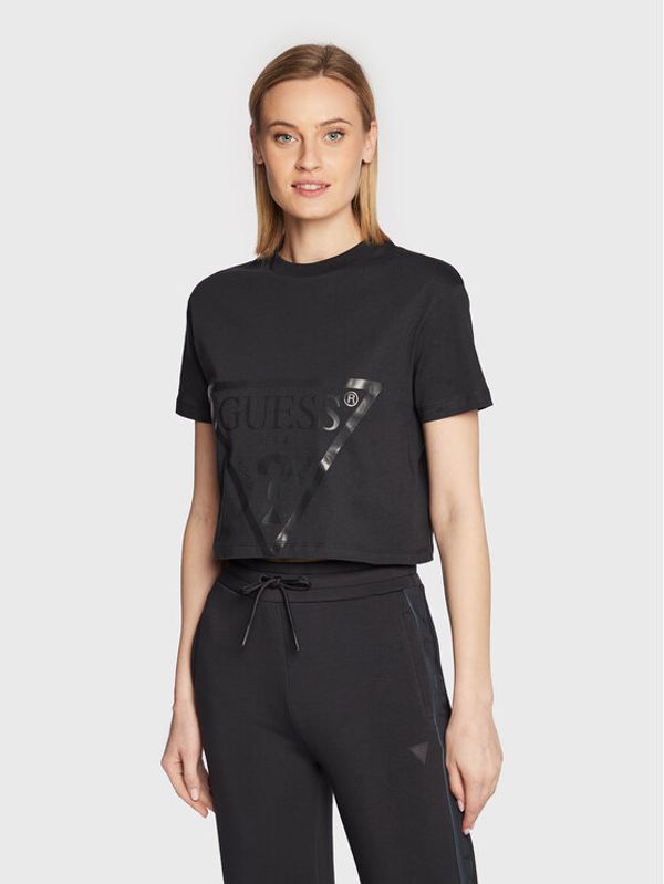 Guess Guess Тишърт Adele V2YI06 K8HM0 Черен Regular Fit