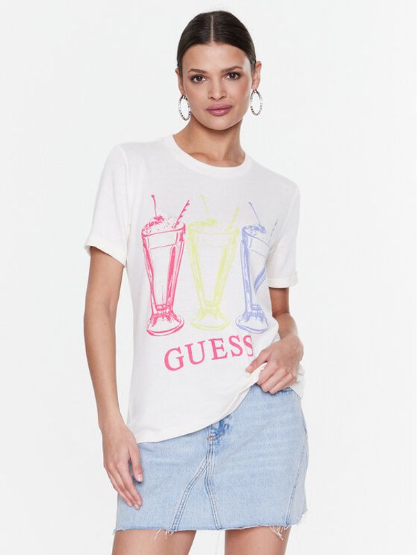 Guess Guess Тишърт Adelita W3RI24 KBK72 Екрю Regular Fit
