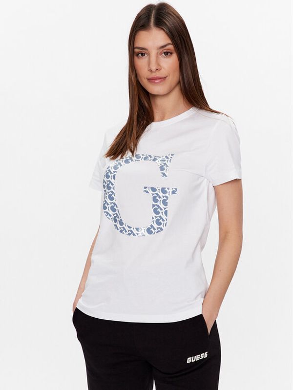 Guess Guess Тишърт Alethea V3GI00 I3Z14 Бял Regular Fit