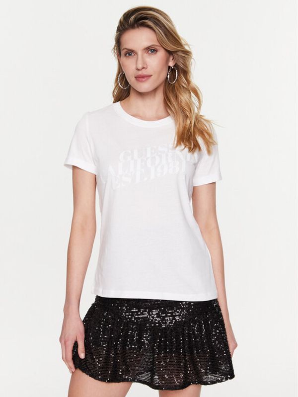 Guess Guess Тишърт Aurelia W3RI26 JA914 Бял Regular Fit