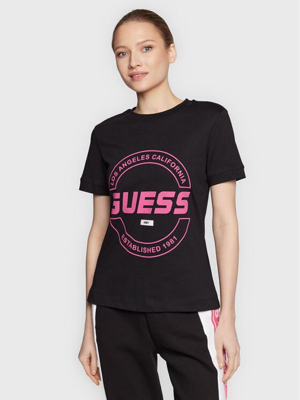 Guess Guess Тишърт Bryana V3RI00 I3Z14 Черен Regular Fit