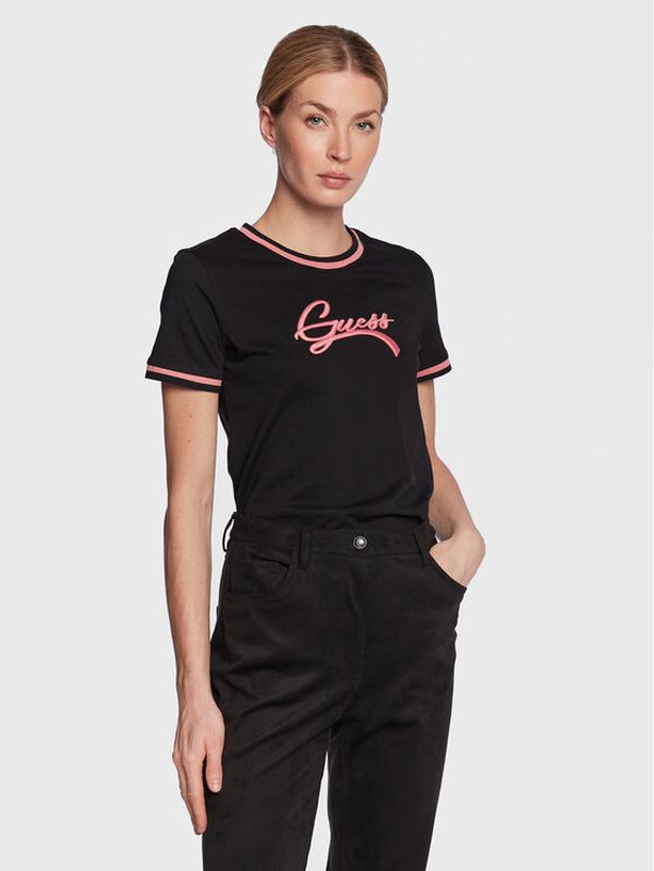 Guess Guess Тишърт Camila W3RI31 I3Z11 Черен Regular Fit