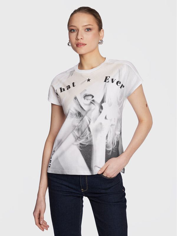 Guess Guess Тишърт Carmen W3RI30 I3Z11 Бял Slim Fit