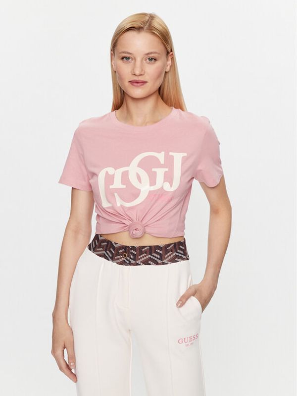 Guess Guess Тишърт Debora V3YI17 I3Z14 Розов Regular Fit