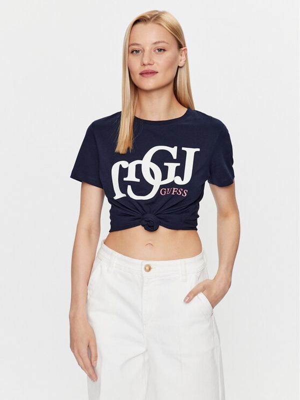 Guess Guess Тишърт Debora V3YI17 I3Z14 Тъмносин Regular Fit