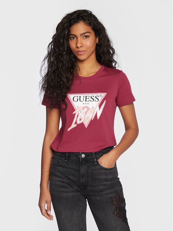 Guess Guess Тишърт Donna W3RI12 I3Z14 Розов Regular Fit