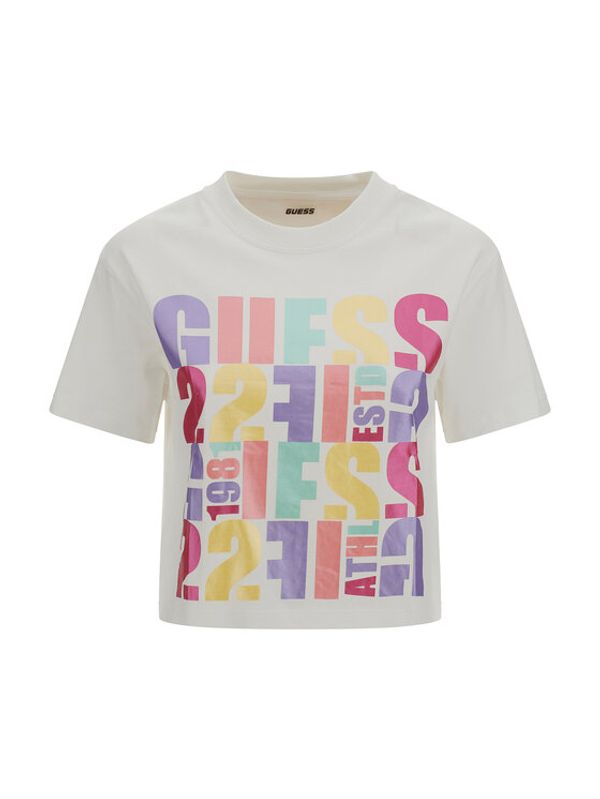 Guess Guess Тишърт Edwina V3GI08 I3Z14 Бял Regular Fit