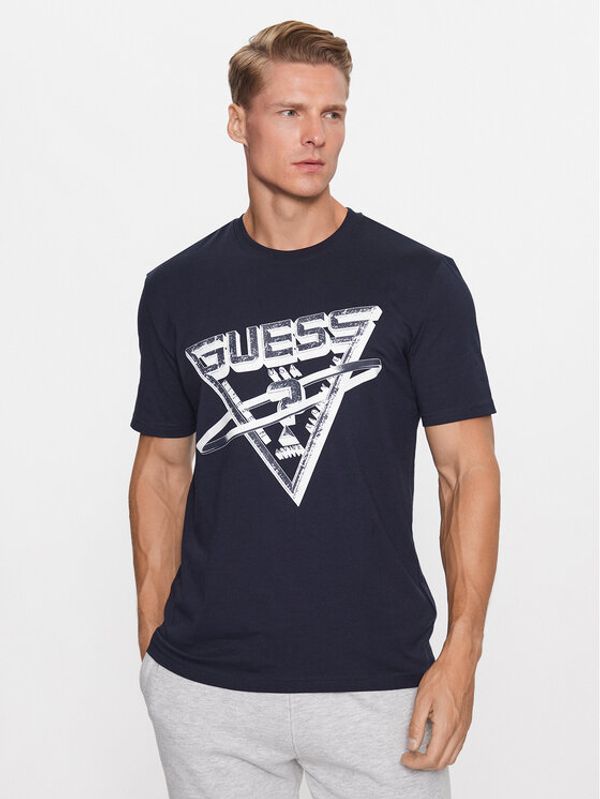 Guess Guess Тишърт Esmund Z3YI09 I3Z14 Тъмносин Regular Fit
