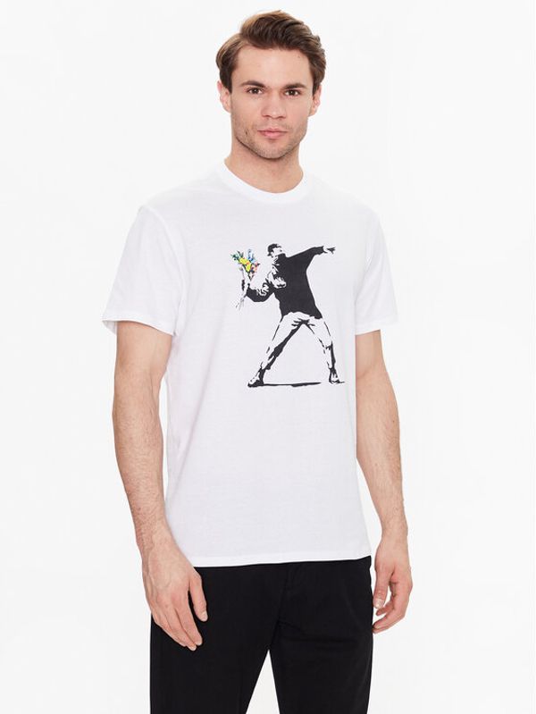 Guess Guess Тишърт Flower M3GI68 K9RM3 Бял Regular Fit