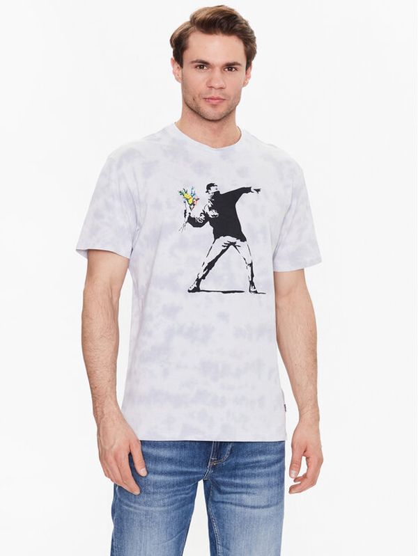 Guess Guess Тишърт Flower M3GI68 K9RM3 Син Regular Fit