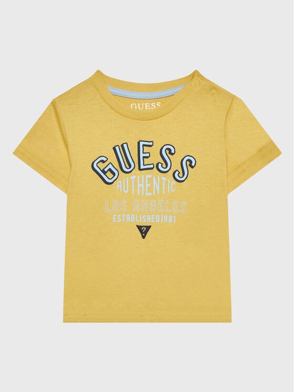 Guess Guess Тишърт I3RI00 K8HM0 Жълт Regular Fit