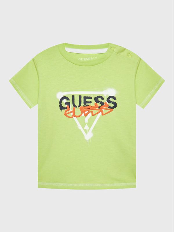 Guess Guess Тишърт I3RI02 K8HM0 Зелен Regular Fit