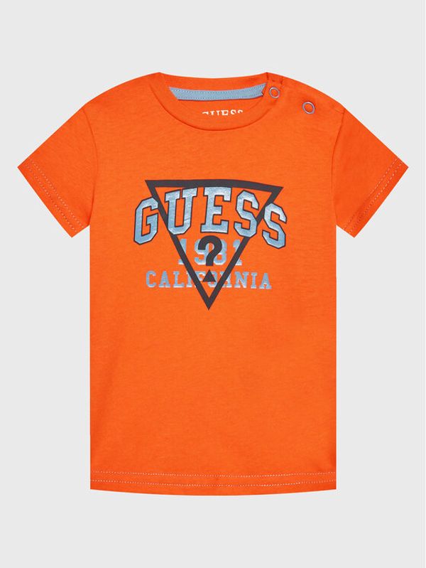 Guess Guess Тишърт I3RI03 K8HM0 Оранжев Regular Fit