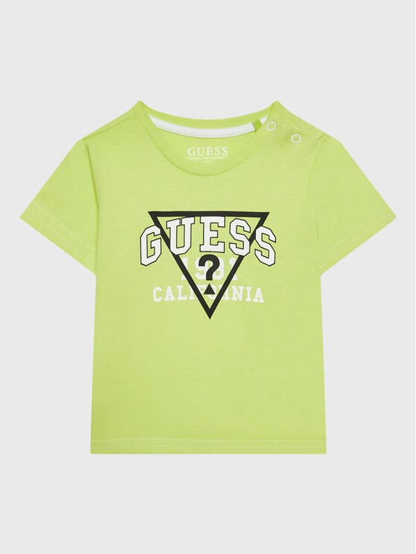 Guess Guess Тишърт I3RI03 K8HM0 Зелен Regular Fit