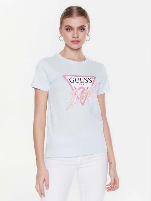 Guess Guess Тишърт Icon W3RI12 I3Z14 Син Regular Fit