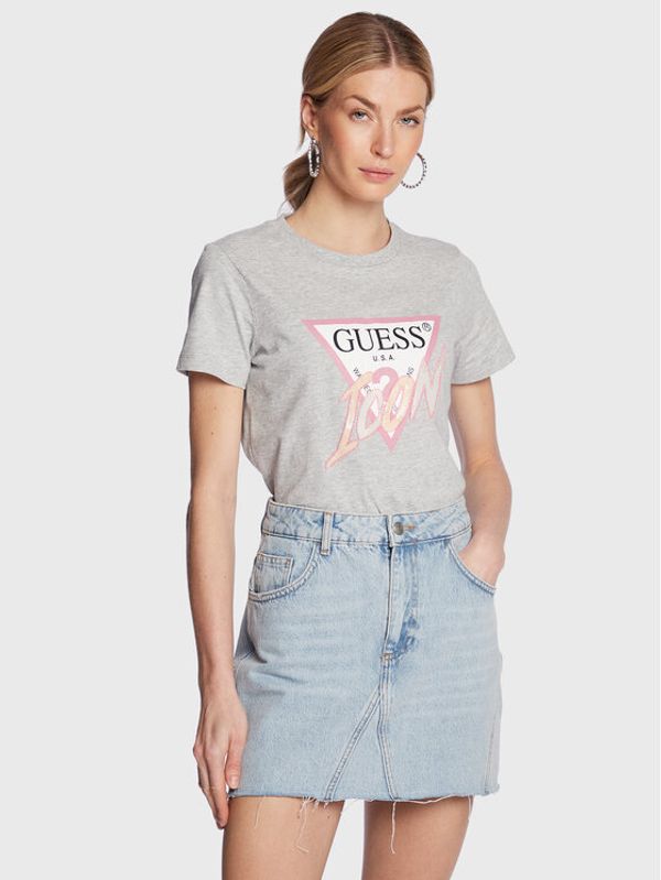 Guess Guess Тишърт Icon W3RI12 I3Z14 Сив Regular Fit