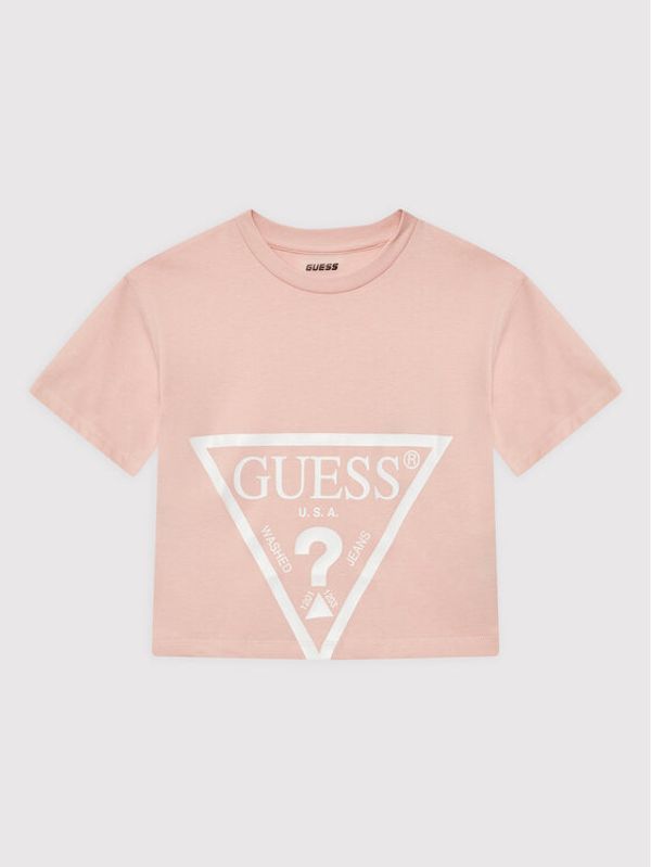 Guess Guess Тишърт J2YI38 K8HM0 Розов Regular Fit