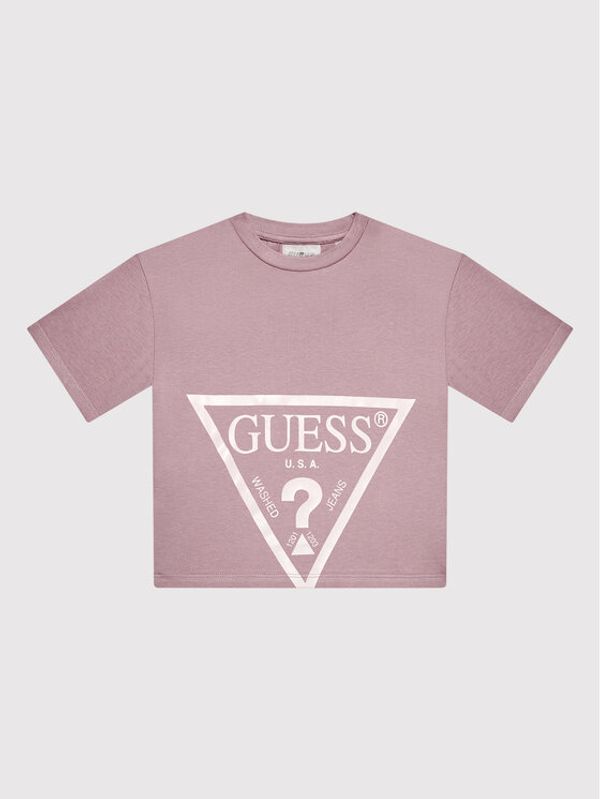 Guess Guess Тишърт J2YI38 K8HM0 Виолетов Regular Fit