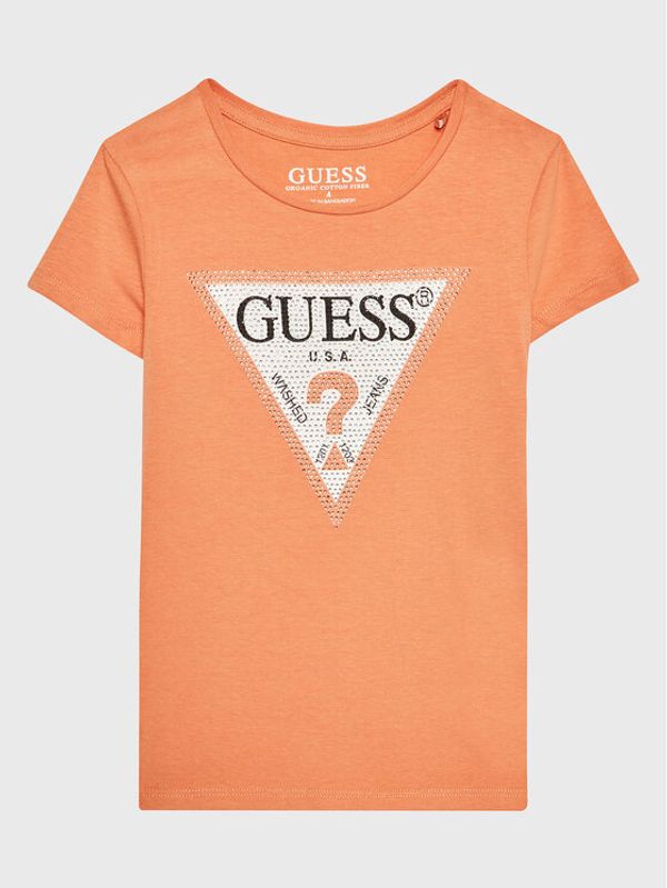 Guess Guess Тишърт J2YI51 K6YW1 Оранжев Regular Fit
