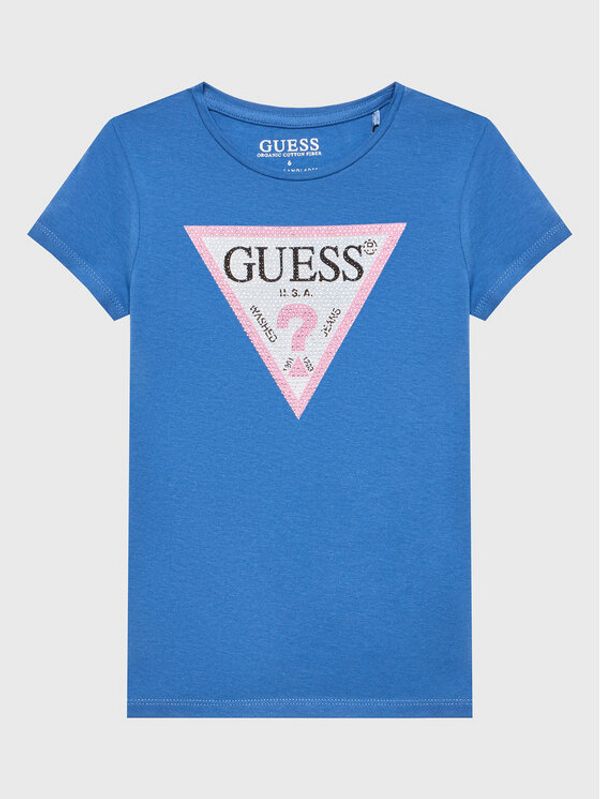 Guess Guess Тишърт J2YI51 K6YW1 Син Regular Fit
