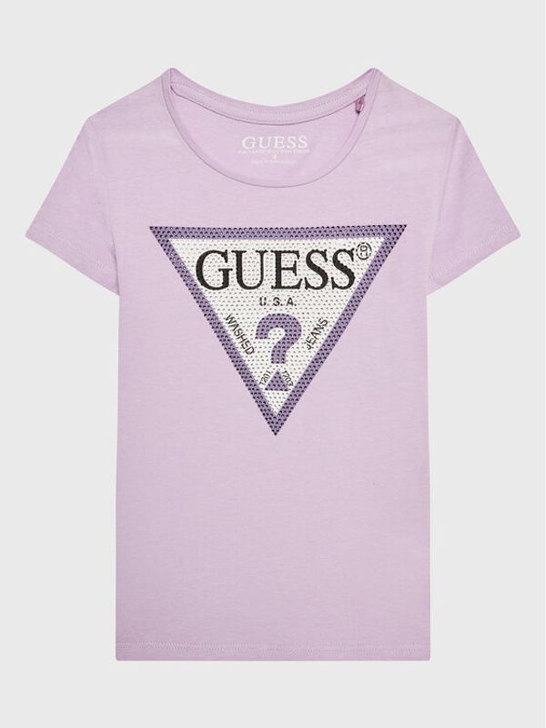 Guess Guess Тишърт J2YI51 K6YW1 Виолетов Regular Fit