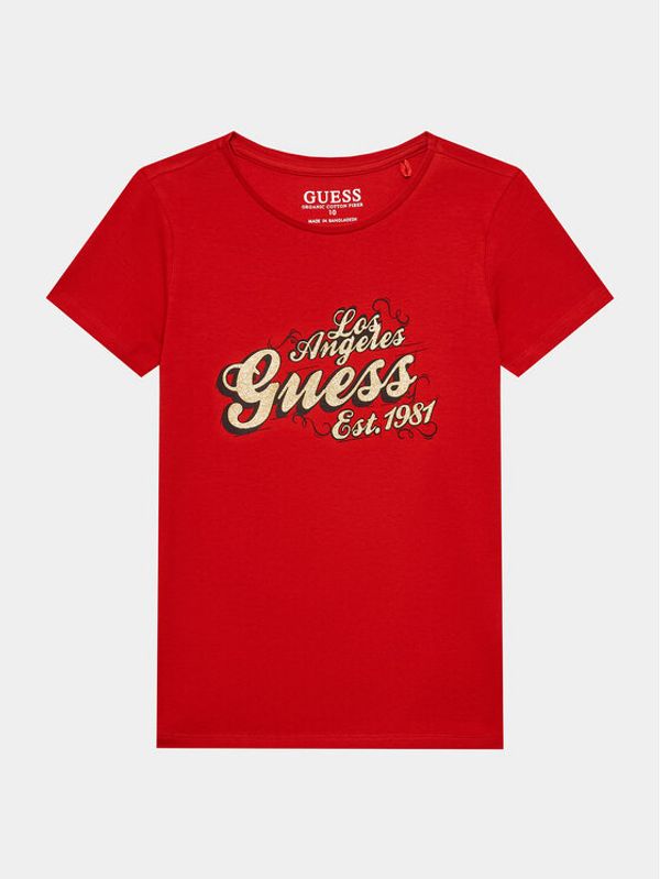 Guess Guess Тишърт J3BI03 J1314 Червен Regular Fit
