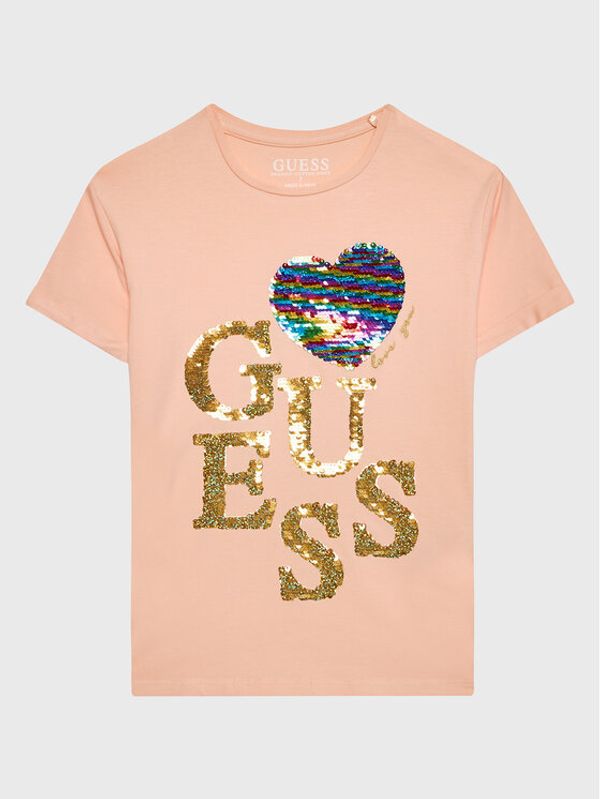 Guess Guess Тишърт J3GI04 K6YW1 Оранжев Regular Fit