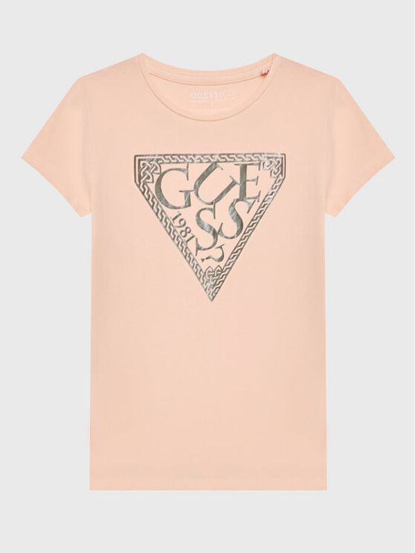 Guess Guess Тишърт J3GI09 K6YW1 Розов Regular Fit