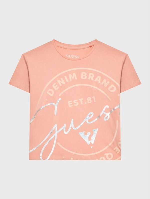 Guess Guess Тишърт J3GI10 K6YW1 Розов Regular Fit